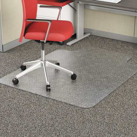 ALERA Stud Chair Mat, Carpet, 45"x53", Lip, Clear ALEMAT4553CFPL